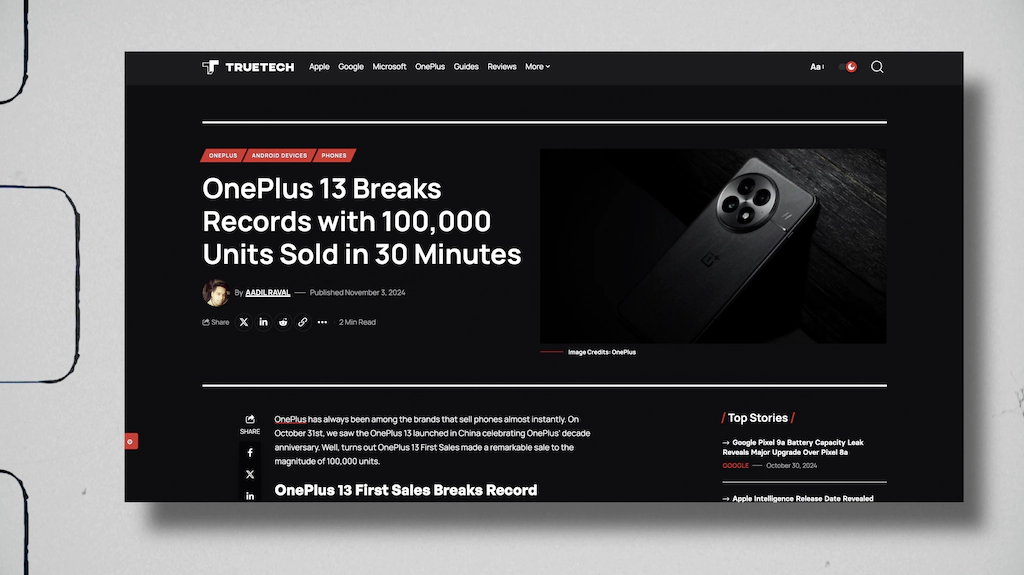 OnePlus 13 sprzedaje się jak szalony, a Samsung S25 odbiera wszelkie nadzieje